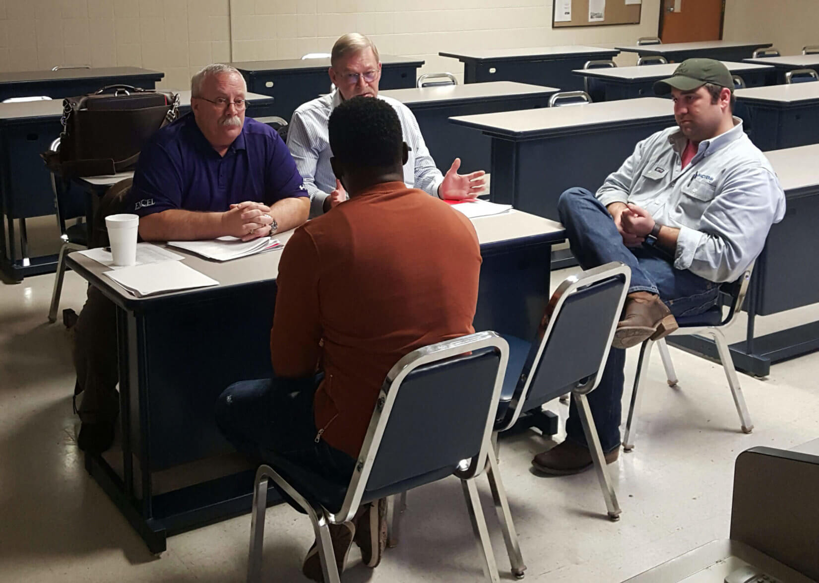 BAL CONSTRUCTIONS participates in interviews for the North Baton Rouge Training Initiative