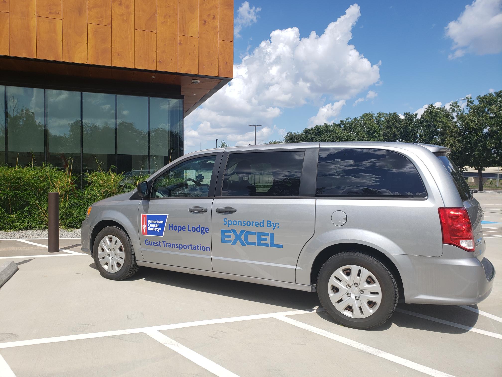 Hope Lodge Van sponsored by EXCEL